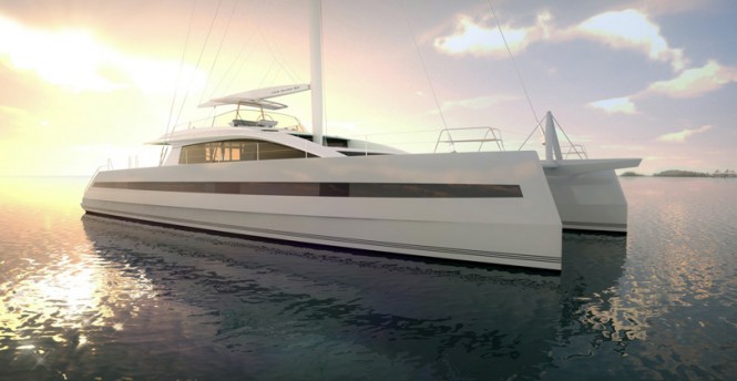 Luxury yacht Long Island 85 - side view