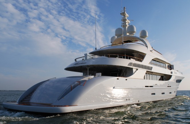 Nassima superyacht - rear view