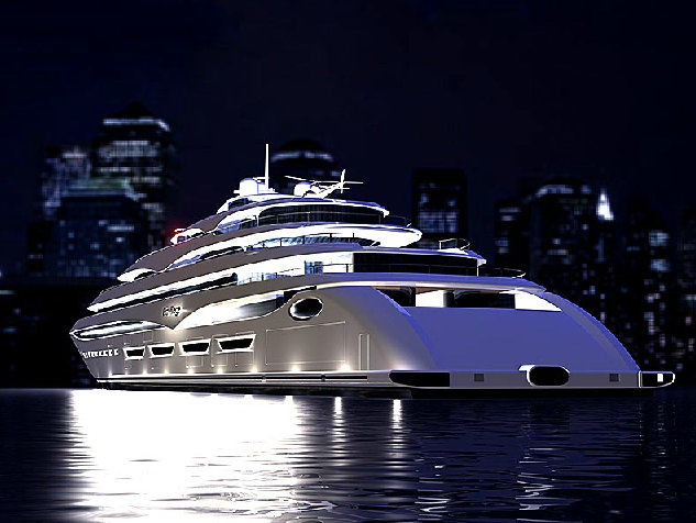 Privilege One superyacht - rear view