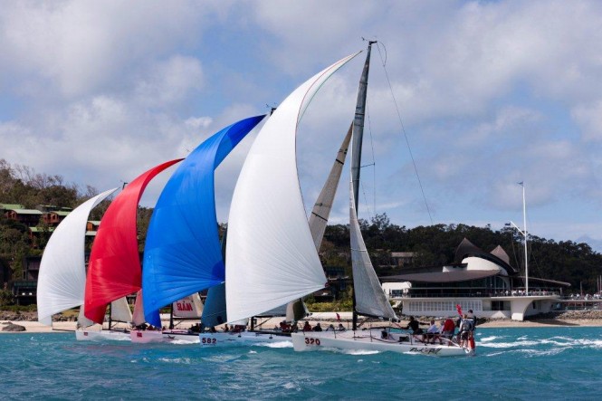 Sailing symmetry at Audi Hamilton Island Race Week - Photo by Andrea FrancoliniAUDI