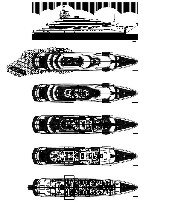 The layout of the Cbi 100 megayacht - by Cbi Navi – Fipa Group