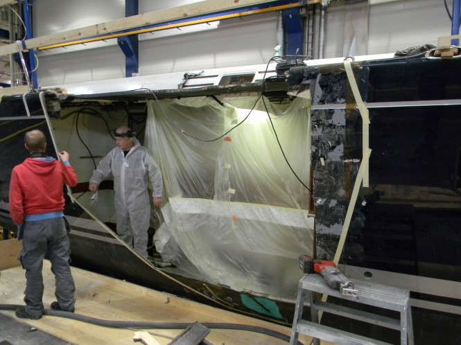 This re-fit was split into distinct phases (c) Nautor's Swan 2012