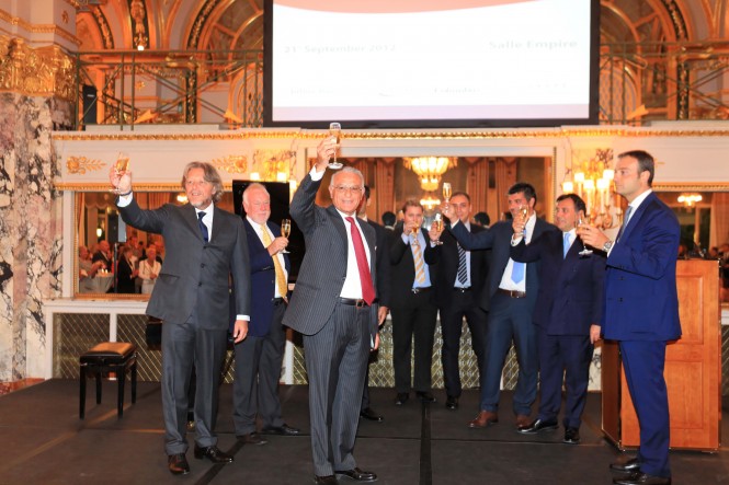 A cocktail party hosted by Palumbo Shipyard during the 2012 Monaco Yacht Show