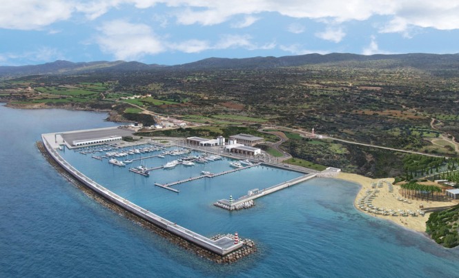 Aerial view of the Karpaz Gate Marina