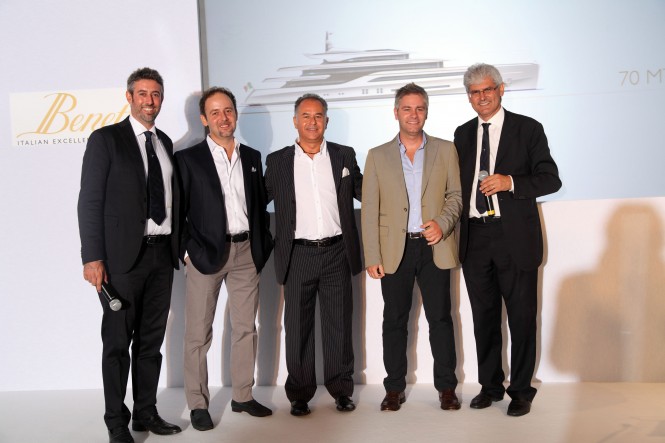 Benetti Press Conference at the Farimont Hotel in Monaco