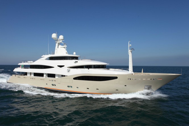 CRN 130 motor yacht DARLINGS DANAMA premiers at the Monaco Yacht Show 2012