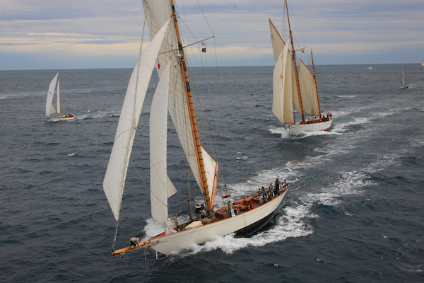 Classic yachts competing in the 2012 Regates Royales
