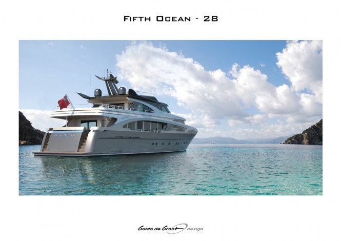 Fifth Ocean 28 yacht - rear view