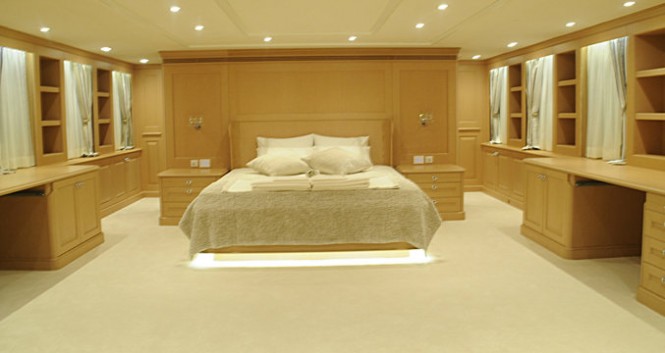 Luxurious cabins aboard superyacht Deep Story