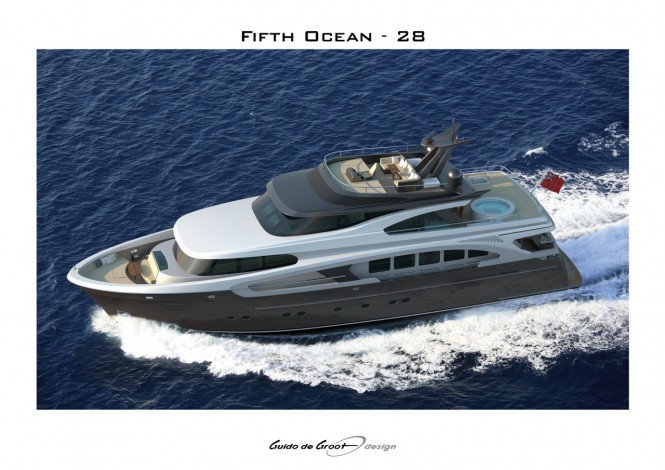 Luxury motor yacht Fifth Ocean 28 - view from above