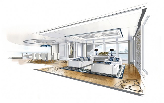 Motor yacht Strato - Main Saloon