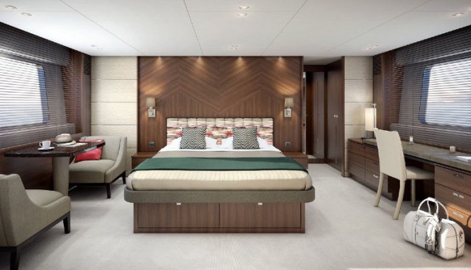 Superyacht Princess 82 - Owner's Stateroom