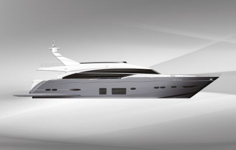 The new motor yacht Princess 88 by Princess Yachts