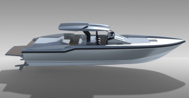 1300 S Hornet yacht tender - side view