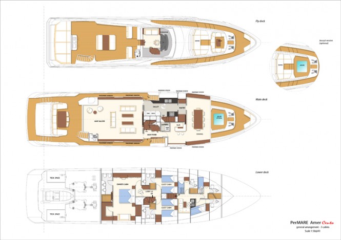 30-metre luxury yacht Amer 100' by PerMare