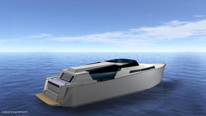 33 Limousine yacht tender - rear view
