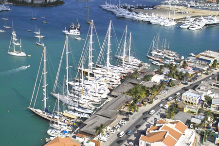Aerial view of the Palapa Marina