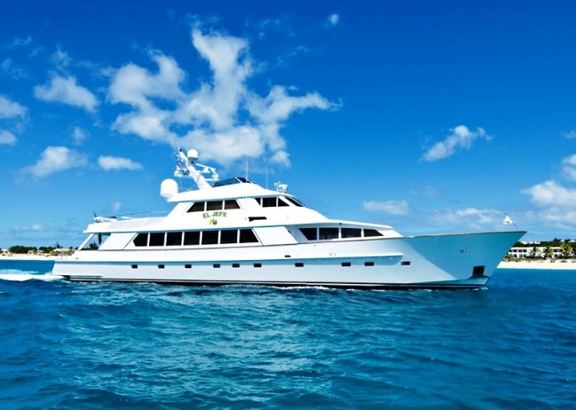 Another beautiful motor yacht designed by Sparkman Stephens - luxury charter yacht El Jefe