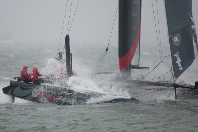 Artemis Racing competing in ACWS San Francisco
