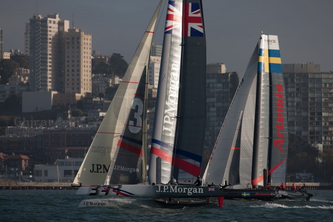 Ben Ainslie's J.P. Morgan BAR and Artemis Racing