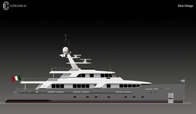 Codecasa 42 Vintage Series superyacht Hull F 75