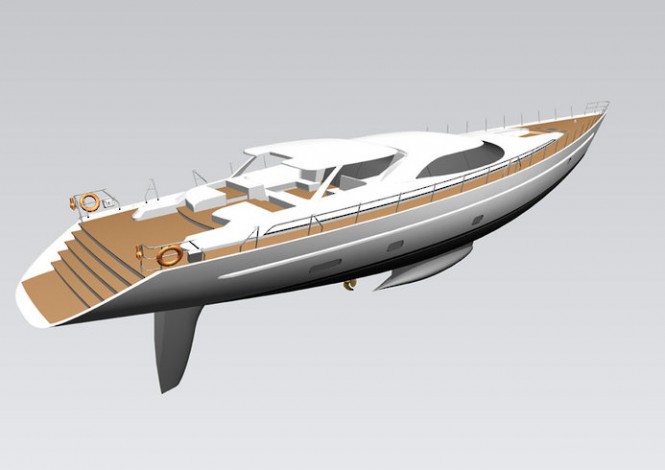 Encore superyacht - rear view