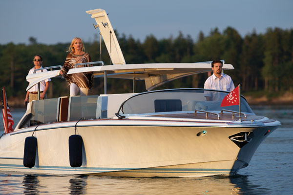 Hull 413 yacht tender - front view