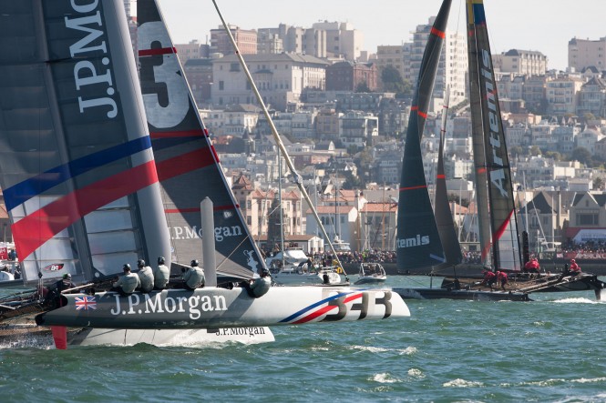 J.P. Morgan BAR and Artemis Racing on Final Racing Day