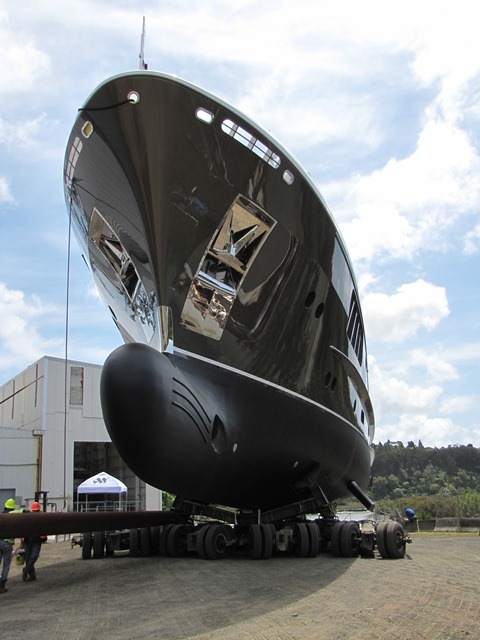 Launch of the CaryAli superyacht