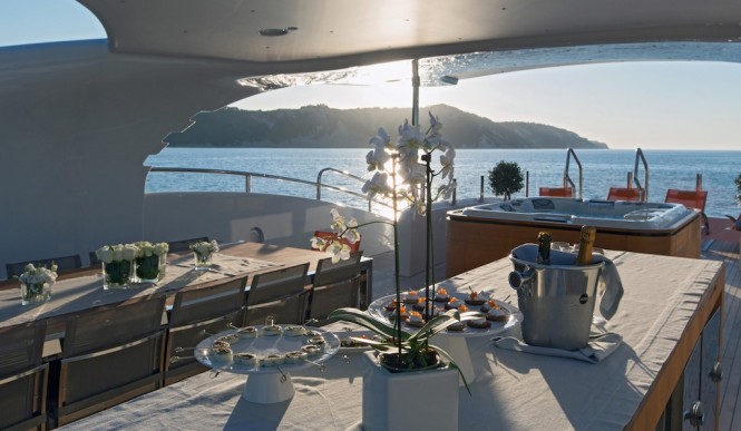 Papi Du Papi yacht - Sundeck -Photo Credits @ Marc Paris