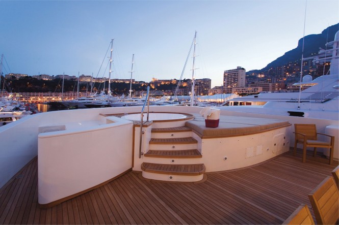 Spa Pool aboard superyacht Princess Iolanthe - Image courtesy of Mondo Marine