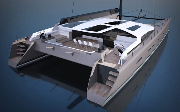 Superyacht SIG80 - rear view