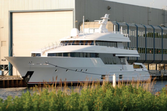 40m Lurssen superyacht Be Mine (ex Leonora) refitted by Royal Huisman's Huisfit