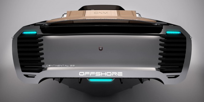 CNM 33 Continental superyacht tender - rear view