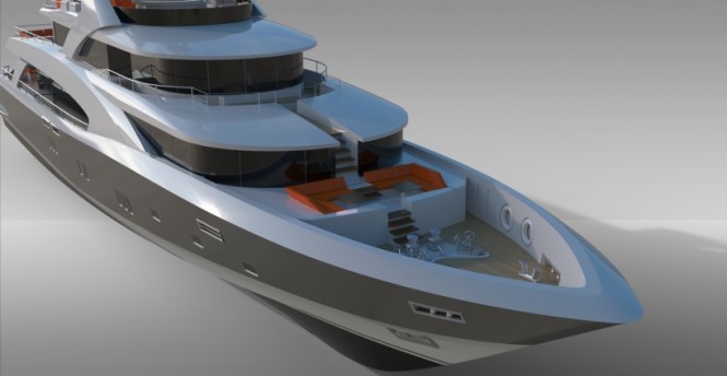 Couach 4700 Fly yacht - front view