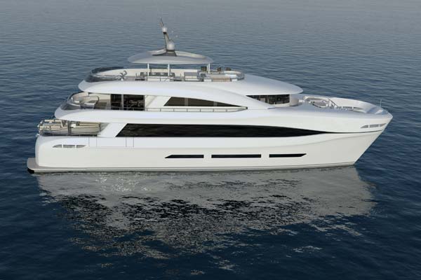 Curvelle luxury catamaran yacht Quaranta - carrier of C-Quester 2 submarine by U-Boat Worx