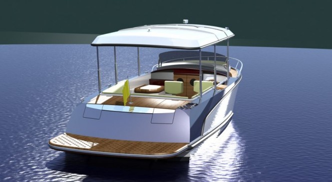 Energy 23 yacht tender - rear view