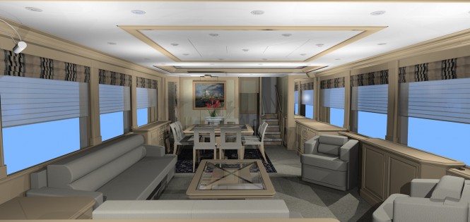 Expedition yacht D85 - Dining