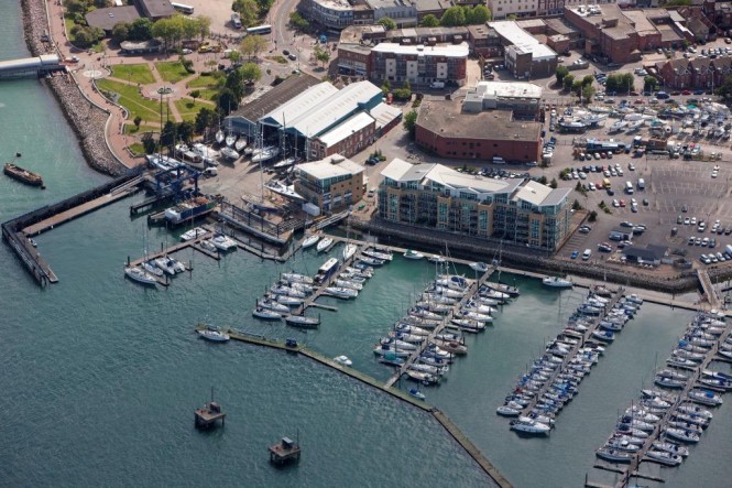 Gosport Marina before the work