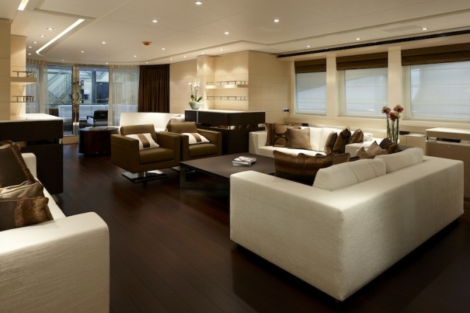 Lady L yacht interior