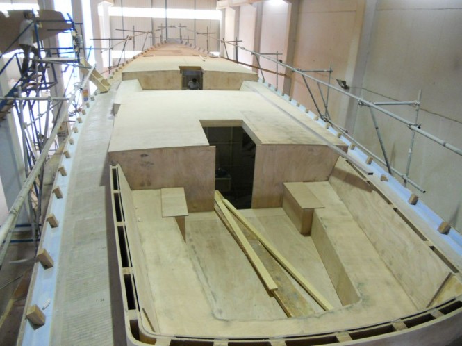 Luxury Yacht Tempus 90 in build at Arkin Pruva Yachts in Turkey - designed by Humphreys Yacht Design