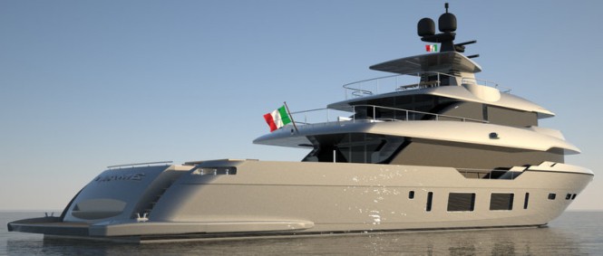 Luxury yacht SUV 135 - rear view