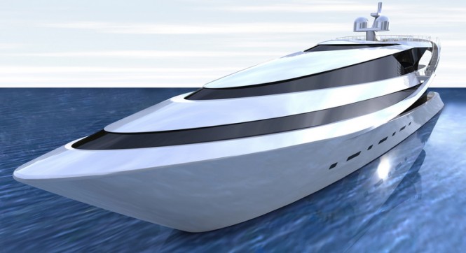 MANTA yacht concept - front view