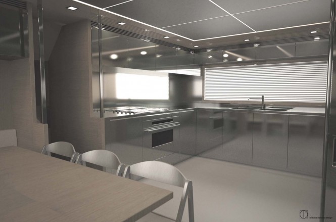 Mythos superyacht - Galley