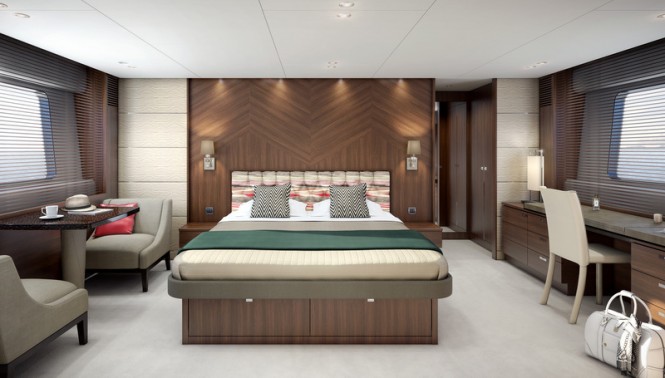 Princess 82 superyacht - Owner's Stateroom