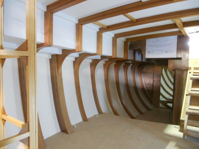 Sailing yacht Tempus 90 under construction at Arkin Pruva Yachts