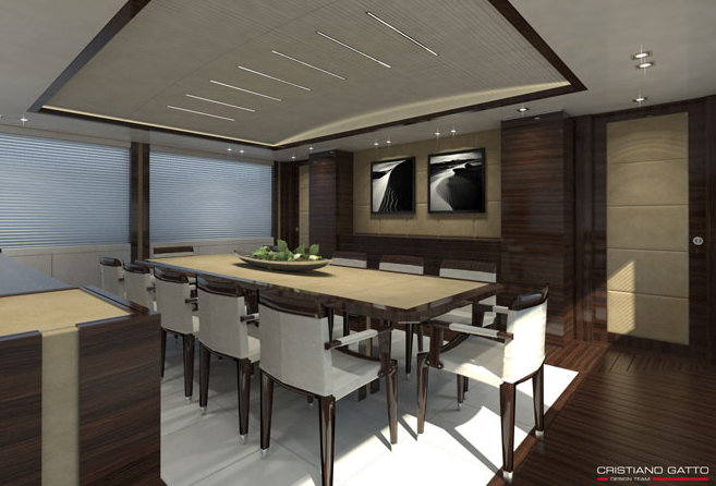 Superyacht Azul - Dining