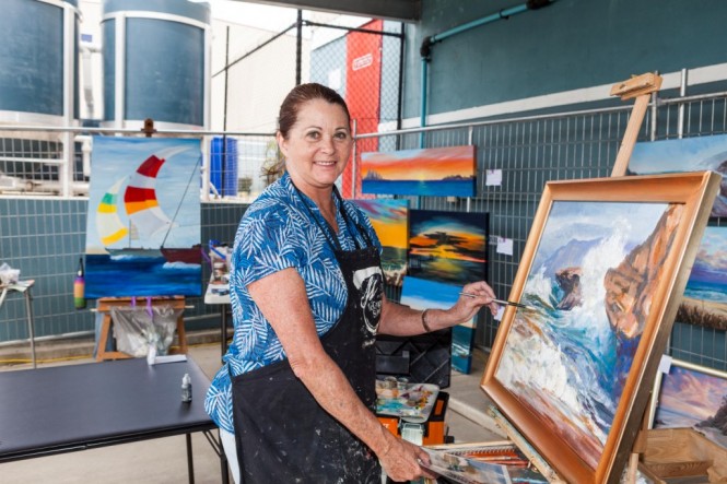 The 2012 Expo charity art auction raised $4000 for local charities