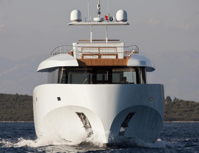 Wally superyacht Kanga - front view