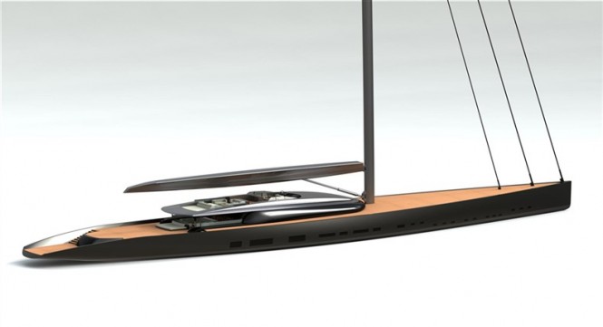 101m sailing yacht 380 concept in progress at Dubois